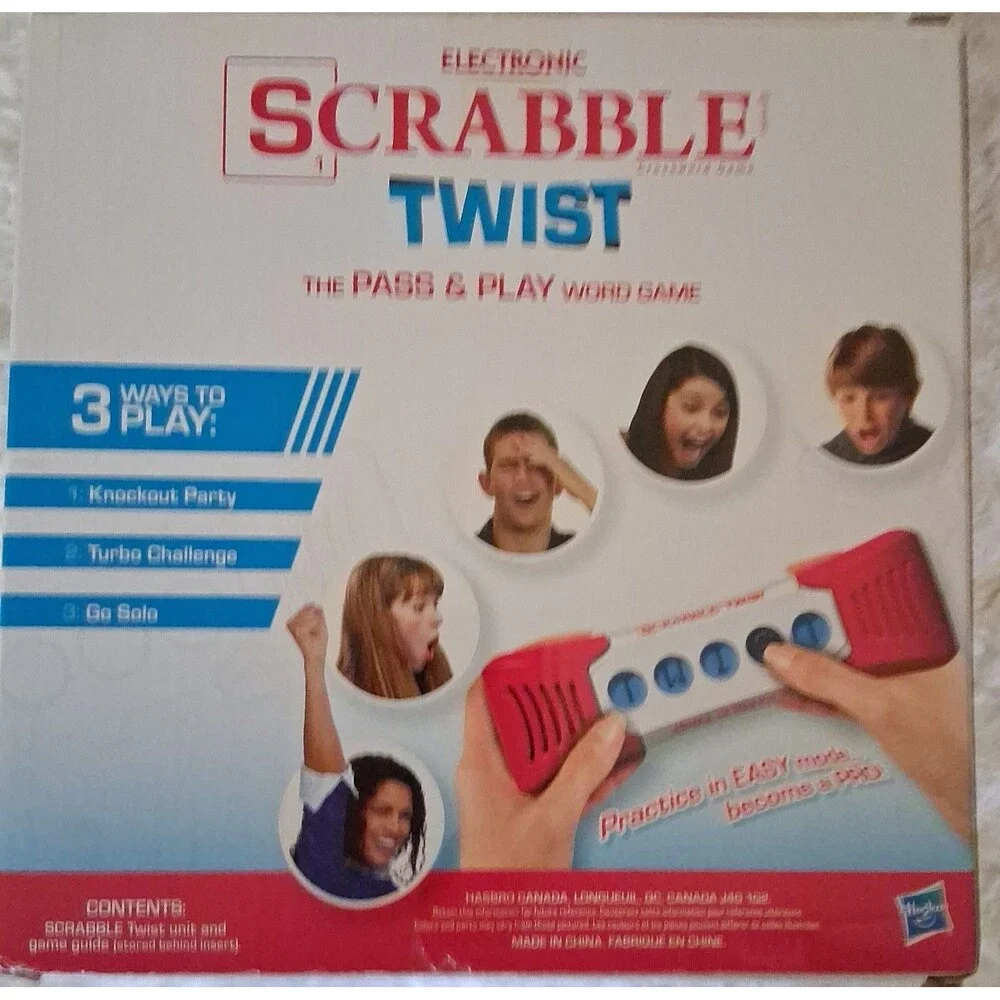 Hasbro Electronic Scrabble Twist Crossword Game